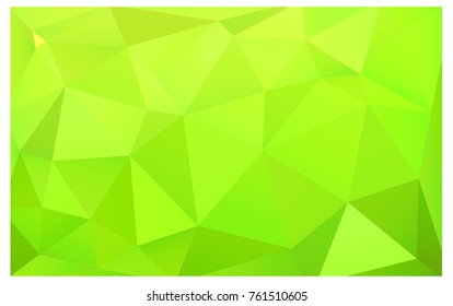 Light Green, Yellow vector abstract textured polygonal background. Blurry triangle design. Pattern can be used for background.