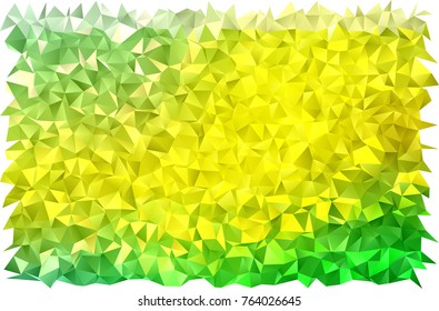 Light Green, Yellow vector abstract polygonal pattern. Brand-new colored illustration in blurry style with gradient. Triangular pattern for your business design.