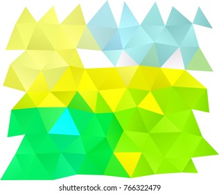 Light Green, Yellow vector abstract polygonal background. An elegant bright illustration with gradient. Brand-new design for your business.