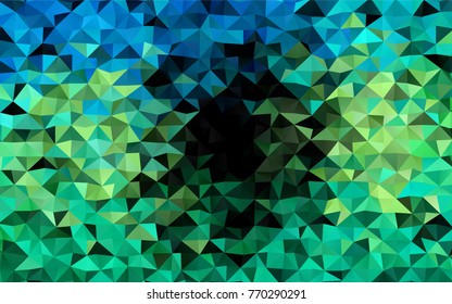 Light Green, Yellow vector abstract mosaic template. Glitter abstract illustration with an elegant design. A completely new template for your business design.
