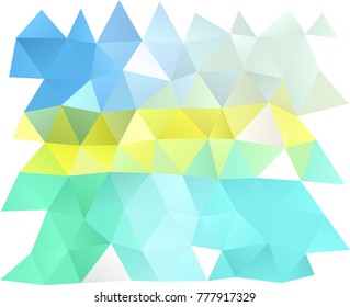 Light Green, Yellow vector abstract polygonal background. Colorful abstract illustration with gradient. Brand-new design for your business.