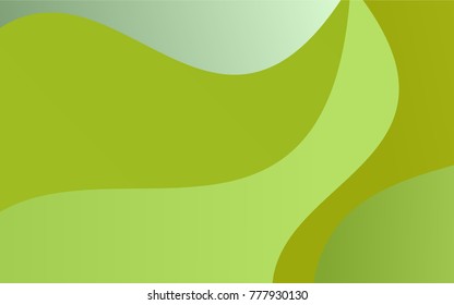 Light Green, Yellow vector abstract cambered background. A completely new color illustration in a vague style. The elegant pattern can be used as part of a brand book.