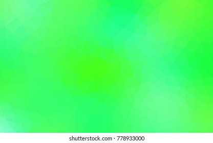 Light Green, Yellow vector abstract textured polygonal background. Blurry triangle design. Pattern can be used for background.