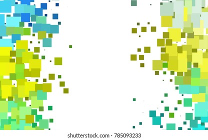 Light Green, Yellow vector abstract textured polygonal background. Blurry rectangular design. The pattern with repeating rectangles can be used for background.