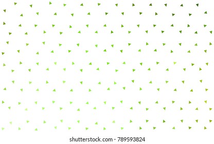 Light Green, Yellow vector abstract colorful background, which consist of triangles. Pattern with colored triangles on white background.