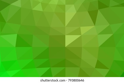 Light Green, Yellow vector abstract textured polygonal background. Blurry triangle design. Pattern can be used for background.