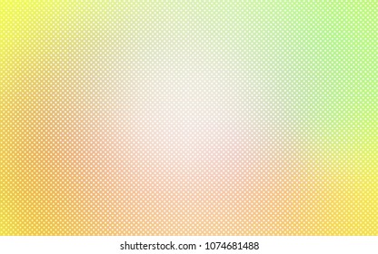 Light Green, Yellow vector backdrop with dots. Modern abstract illustration with colorful water drops. Completely new template for your brand book.