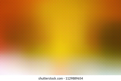 Light Green, Yellow vector backdrop with dots. Glitter abstract illustration with blurred drops of rain. Pattern can be used for ads, leaflets.