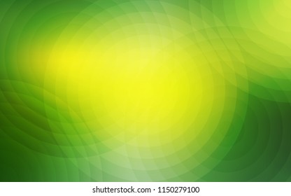 Light Green, Yellow vector backdrop with dots. Glitter abstract illustration with blurred drops of rain. Pattern can be used as texture of wallpapers.