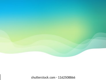 Light Green, Yellow vector backdrop with bent lines. Creative illustration in halftone marble style with gradient. Marble style for your business design.