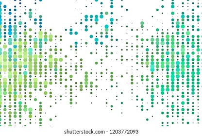 Light Green, Yellow vector backdrop with dots. Illustration with set of shining colorful abstract circles. Pattern for ads, booklets.