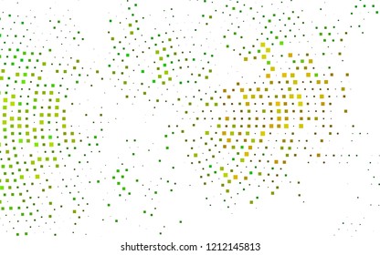 Light Green, Yellow vector backdrop with rectangles, squares. Illustration with set of colorful rectangles. The template can be used as a background.