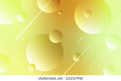 Light Green, Yellow vector backdrop with dots. Modern abstract illustration with colorful water drops. Pattern can be used for beautiful websites.