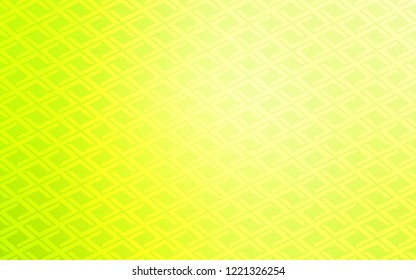 Light Green, Yellow vector backdrop with rectangles, squares. Glitter abstract illustration with rectangular shapes. The template can be used as a background.