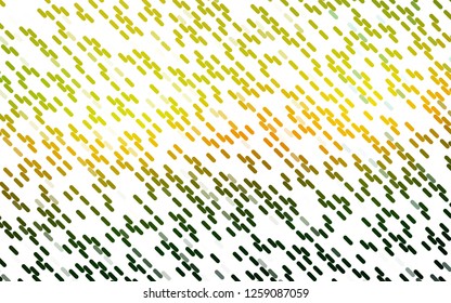 Light Green, Yellow vector backdrop with long lines. Lines on blurred abstract background with gradient. Backdrop for TV commercials.