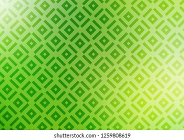 Light Green, Yellow vector backdrop with lines, cubes. Shining colorful illustration with lines, rectangles. Smart design for your business advert.