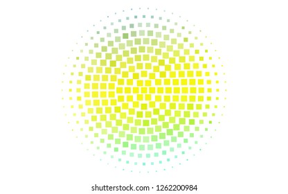 Light Green, Yellow vector backdrop with rectangles, squares. Beautiful illustration with rectangles and squares. Best design for your ad, poster, banner.