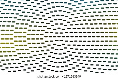 Light Green, Yellow vector backdrop with long lines. Glitter abstract illustration with colored sticks. Backdrop for TV commercials.