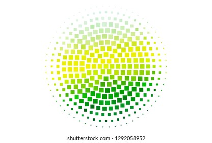 Light Green, Yellow vector backdrop with rectangles, squares. Decorative design in abstract style with rectangles. Pattern for busines ad, booklets, leaflets