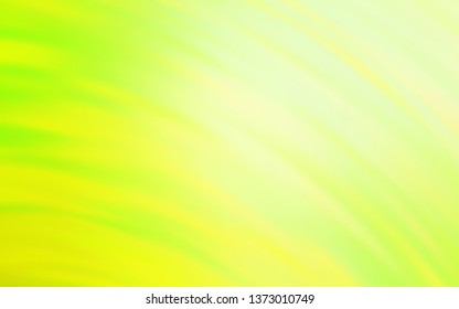 Light Green, Yellow vector backdrop with wry lines. A completely new colorful illustration in simple style. Elegant pattern for a brand book.
