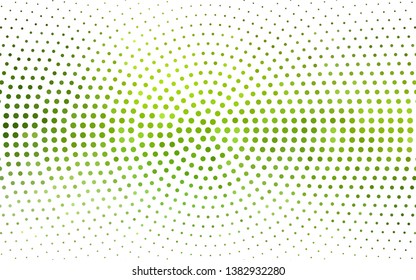 Light Green, Yellow vector  backdrop with dots. Beautiful colored illustration with blurred circles in nature style. Design for your business advert.