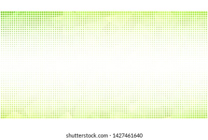 Light Green, Yellow vector  backdrop with dots. Beautiful colored illustration with blurred circles in nature style. Pattern for futuristic ad, booklets.