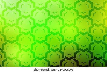 Light Green, Yellow vector backdrop with bent lines. Modern gradient abstract illustration with bandy lines. A completely new design for your business.