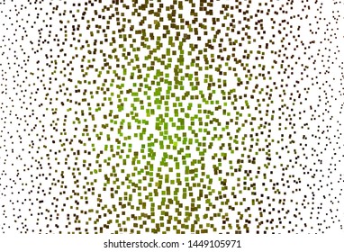 Light Green, Yellow vector backdrop with rhombus. Decorative design in abstract style with rectangles. Pattern can be used for websites.