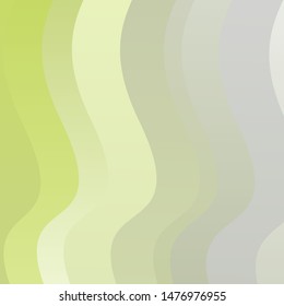Light Green, Yellow vector backdrop with curves. Colorful illustration in circular style with lines. Best design for your ad, poster, banner.