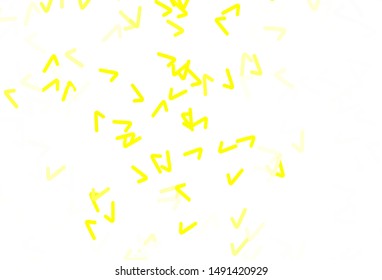 Light Green, Yellow vector backdrop with curved lines. Brand new colorful illustration in simple style. A completely new design for your business.