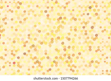 Light Green, Yellow vector backdrop with bent lines. A circumflex abstract illustration with gradient. A new texture for your  ad, booklets, leaflets.