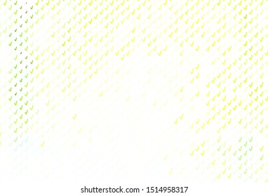 Light Green, Yellow vector backdrop with wry lines. Modern gradient abstract illustration with bandy lines. Elegant pattern for a brand book.