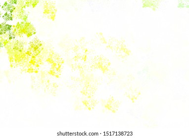 Light Green, Yellow vector backdrop with memphis shapes. Colorful chaotic forms with gradient in modern style. Elegant design for wallpapers.