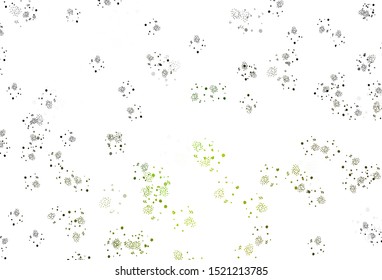 Light Green, Yellow vector backdrop with memphis shapes. Colorful chaotic forms with gradient in modern style. Elegant design for wallpapers.