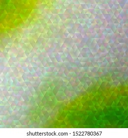 Light Green, Yellow vector backdrop with lines, triangles. Abstract gradient illustration with triangles. Design for your promotions.