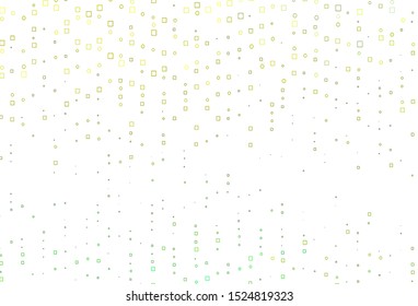 Light Green, Yellow vector backdrop with lines, rectangles. Rectangles on abstract background with colorful gradient. Smart design for your business advert.