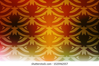 Light Green, Yellow vector backdrop with lines, triangles. Modern abstract illustration with colorful triangles. Pattern for commercials.