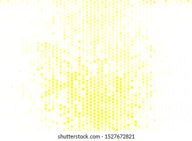 Light Green, Yellow vector backdrop with dots. Blurred decorative design in abstract style with bubbles. Design for poster, banner of websites.