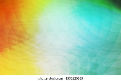 Light Green, Yellow vector backdrop with dots. Modern abstract illustration with colorful water drops. Beautiful design for your business advert.