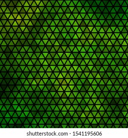 Light Green, Yellow vector backdrop with lines, triangles. Illustration with set of colorful triangles. Pattern for websites.