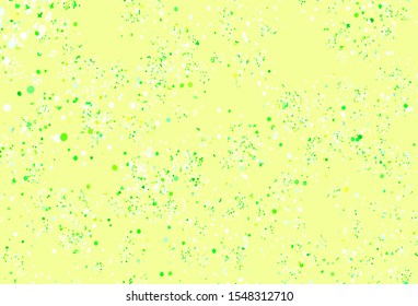 Light Green, Yellow vector backdrop with memphis shapes. Illustration with colorful gradient shapes in abstract style. Simple design for your web site.