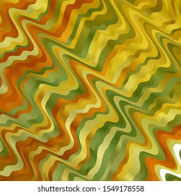 Light Green, Yellow vector backdrop with curves. Bright illustration with gradient circular arcs. Pattern for ads, commercials.