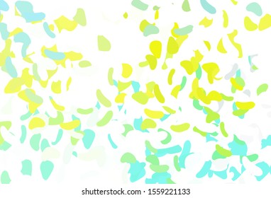 Light Green, Yellow vector backdrop with abstract shapes. Modern abstract illustration with colorful random forms. Background for a cell phone.