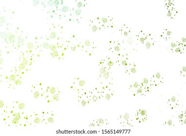 Light Green, Yellow vector backdrop with memphis shapes. Colorful chaotic forms with gradient in modern style. Simple design for your web site.
