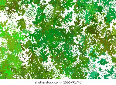 Light Green, Yellow vector backdrop with memphis shapes. Colorful chaotic forms with gradient in modern style. Elegant design for wallpapers.