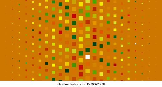 Light Green, Yellow vector backdrop with rectangles. Colorful illustration with gradient rectangles and squares. Template for cellphones.