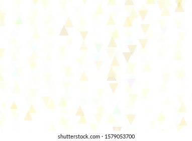 Light Green, Yellow vector backdrop with lines, triangles. Illustration with set of colorful triangles. Smart design for your adverts.