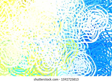 Light Green, Yellow vector backdrop with memphis shapes. Illustration with colorful gradient shapes in abstract style. Background for a cell phone.