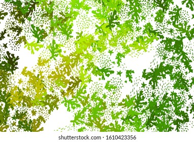 Light Green, Yellow vector backdrop with memphis shapes. Illustration with colorful gradient shapes in abstract style. Best smart design for your business.