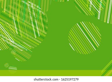 Light Green, Yellow vector backdrop with dots. Glitter abstract illustration with blurred drops of rain. Pattern for beautiful websites.